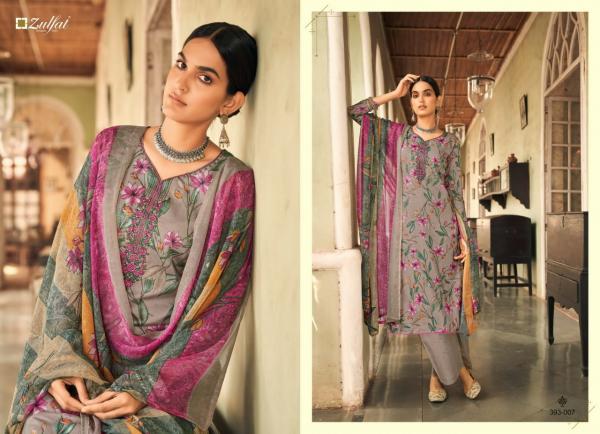 Zulfat Pankhudi Jam cotton Digital Print Designer Dress Material